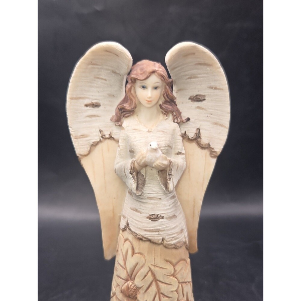 Elements Angel With Peace Dove Autumn Leaf Theme